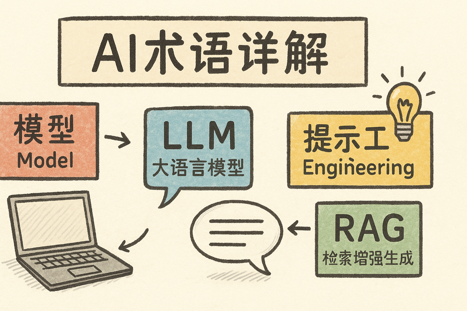 AI术语通识指南：一份技术小白也能看懂的AI词汇解释清单